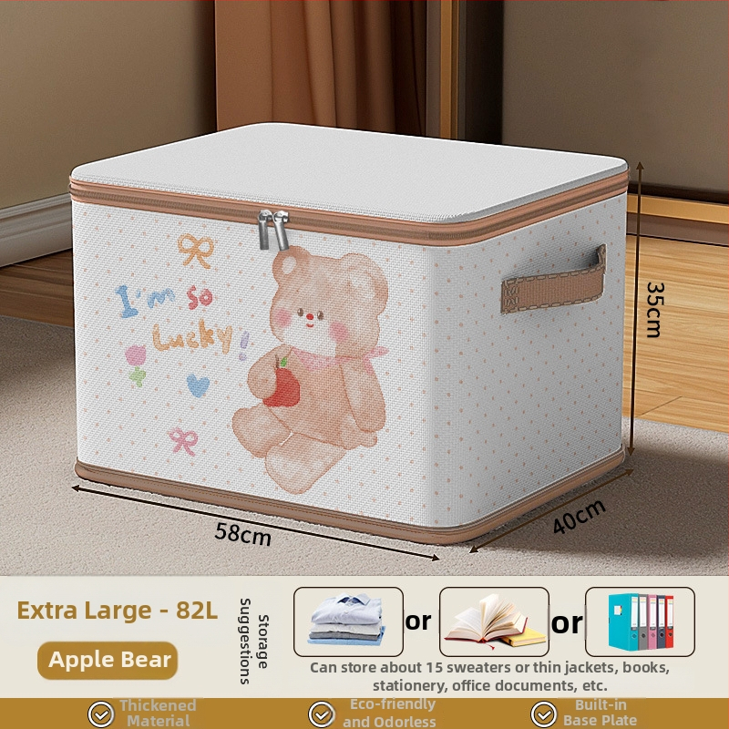 Cutie de depozitare pentru haine din textile, pliabilă, pentru dormitor, capacitate 20–30 L