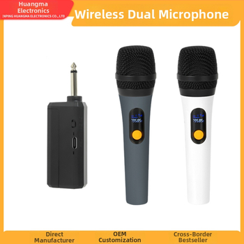 Bezdrôtový mikrofón XS-2, dvojitý ručný pre KTV, nabíjateľný, rozsah 40 Hz-20 kHz, SNR ≥85 dB, vstavaná batéria 500-800 mAh, výdrž 1-3 h