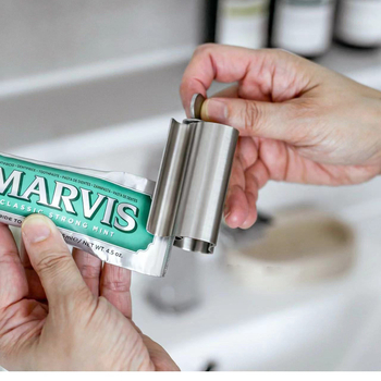 Nehrđajući čelični stisak za pastu za zube i držač na ploču za pastu i sredstvo za čišćenje lica