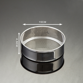 Hechenjiajujia 60-πλέγματος ανοξείδωτο ατσάλι κόσκινο αλευριού για αρτοποιία και μαγειρική