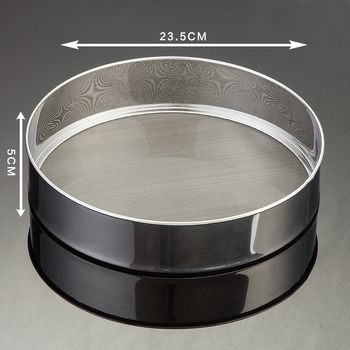 Hechenjiajujia 60-πλέγματος ανοξείδωτο ατσάλι κόσκινο αλευριού για αρτοποιία και μαγειρική