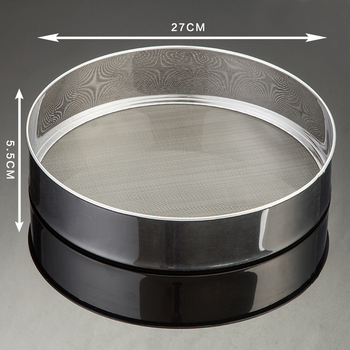 Hechenjiajujia 60-πλέγματος ανοξείδωτο ατσάλι κόσκινο αλευριού για αρτοποιία και μαγειρική