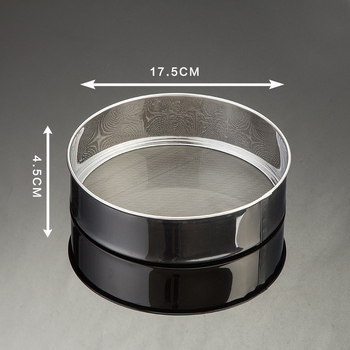 Hechenjiajujia 60-πλέγματος ανοξείδωτο ατσάλι κόσκινο αλευριού για αρτοποιία και μαγειρική