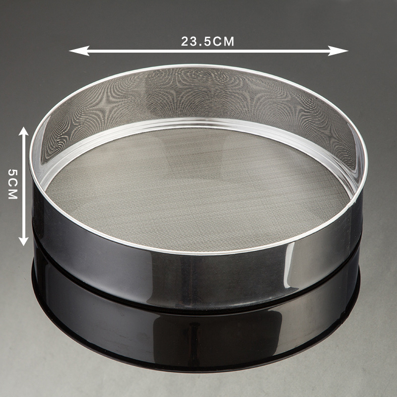 Hechenjiajujia 60-πλέγματος ανοξείδωτο ατσάλι κόσκινο αλευριού για αρτοποιία και μαγειρική