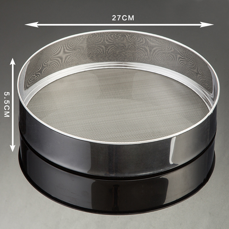 Hechenjiajujia 60-πλέγματος ανοξείδωτο ατσάλι κόσκινο αλευριού για αρτοποιία και μαγειρική