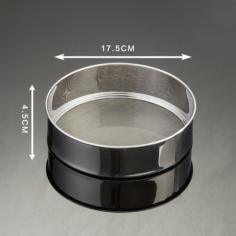 Hechenjiajujia 60-πλέγματος ανοξείδωτο ατσάλι κόσκινο αλευριού για αρτοποιία και μαγειρική