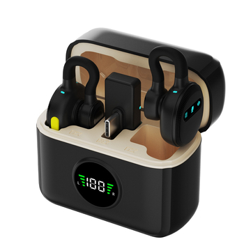 M51 Vezeték nélküli lavalier mikrofon — omnidirekcionális, Bluetooth 5.3, beépített 800–1000 mAh akkumulátor, 20 Hz–20 kHz frekvenciasáv, üzemidő 6–8 óra