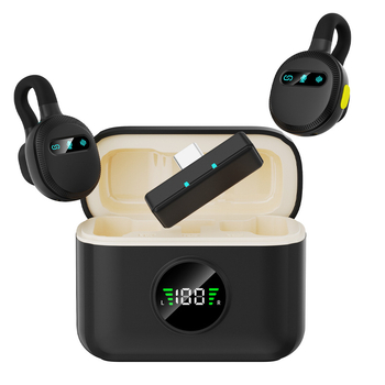 M51 Vezeték nélküli lavalier mikrofon — omnidirekcionális, Bluetooth 5.3, beépített 800–1000 mAh akkumulátor, 20 Hz–20 kHz frekvenciasáv, üzemidő 6–8 óra