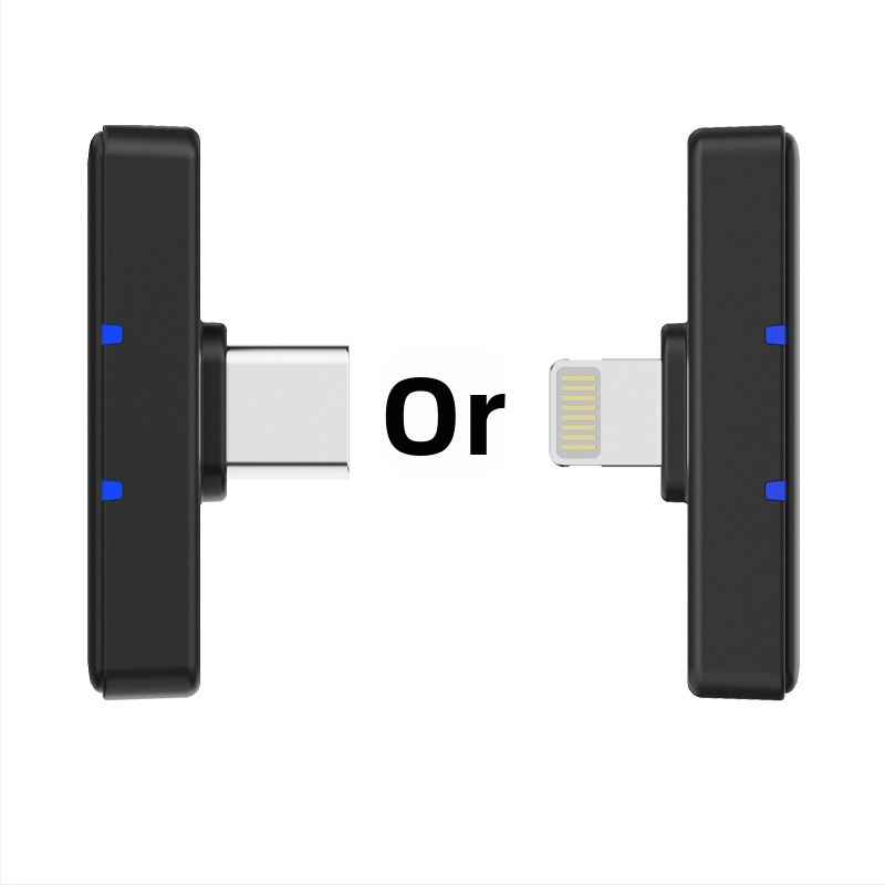 M51 Vezeték nélküli lavalier mikrofon — omnidirekcionális, Bluetooth 5.3, beépített 800–1000 mAh akkumulátor, 20 Hz–20 kHz frekvenciasáv, üzemidő 6–8 óra