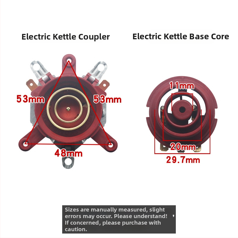 Univerzálna základňa pre elektrickú kanvicu s teplotnou reguláciou, konektorovým jadrom a spojovacou zásuvkou