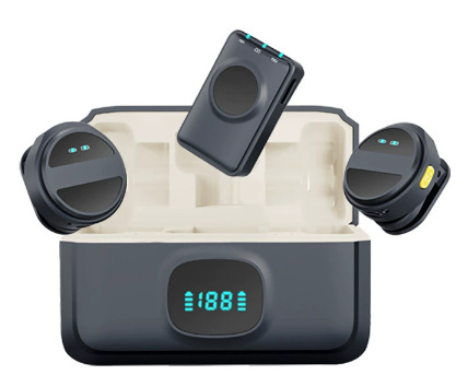 Lavalier mikrofon sustav za livestreamanje SX21 — raspon 20 Hz–20 kHz, SNR ≥75 dB, ugrađena baterija 800–1000 mAh, ABS kućište, punjiv