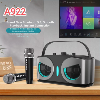 Bezdrôtový Bluetooth reproduktor všetko-v-1 s mikrofónom tvaru sovy, vonkajšie použitie, prenosný, 20W, 2 reproduktory, Bluetooth 5.3, dosah 10 m, 100 Hz-20 kHz