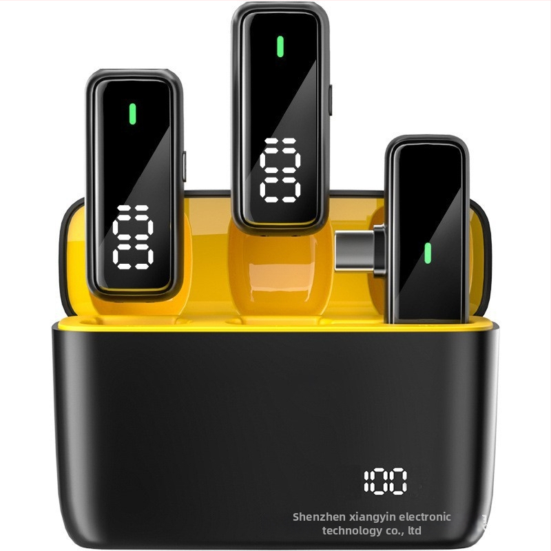 K6 Pro microfon lavalier wireless pentru streaming live și filmări în aer liber – design 1 la 2, algoritm de reducere a zgomotului, interval de frecvențe 20 Hz–20 kHz, SNR ≥70 dB, baterie încorporată 500–800 mAh, autonomie 3–6 h