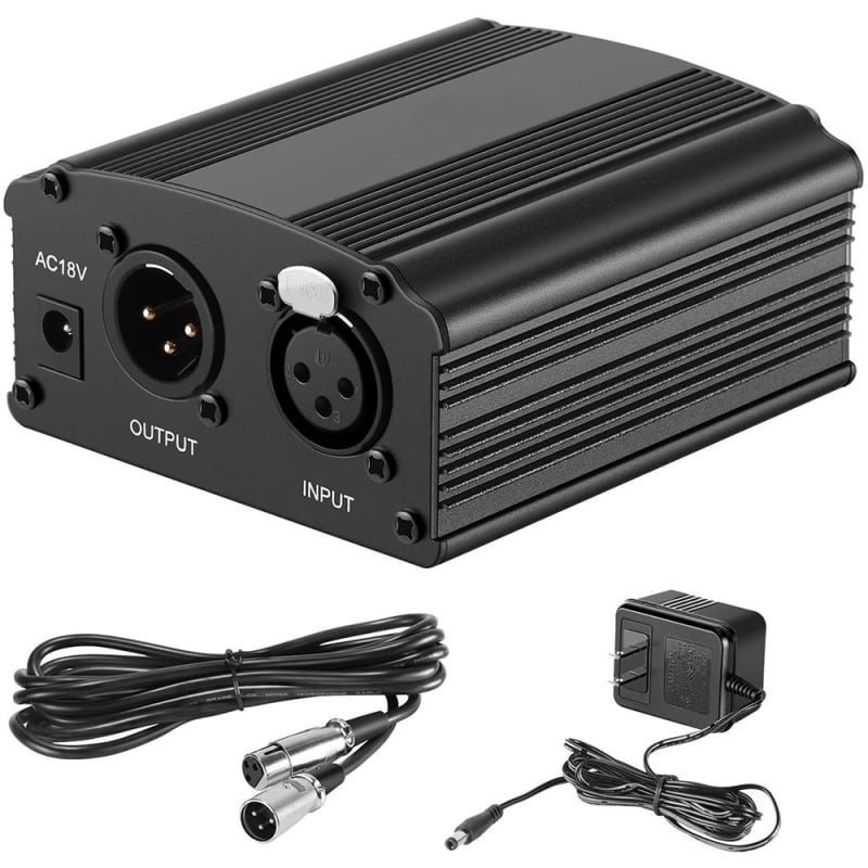 Kondenzatorski mikrofon s velikom membranom, napajanje 48V phantom, USB sučelje, kompatibilan sa zvučnom kartom, hiper-kardioidni obrazac