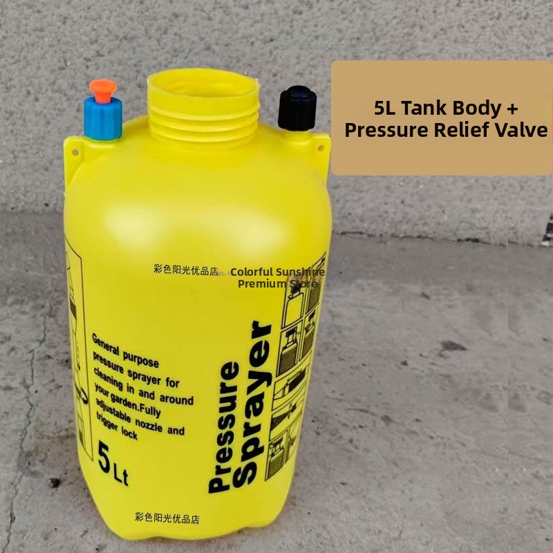 Ramenný postrekovač, 5 l, s vzduchovou pumpou, ventilom na vypustenie, postrekovacou trubkou