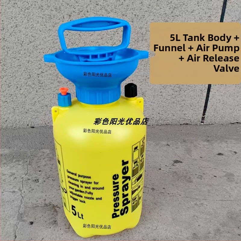 Ramenný postrekovač, 5 l, s vzduchovou pumpou, ventilom na vypustenie, postrekovacou trubkou