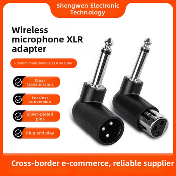 Bežični mono transceiver za mikrofonni sustav, 6.35 mm muški na XLR ženski konektor – bez baterije, SNR <60 dB, nazivna snaga 20