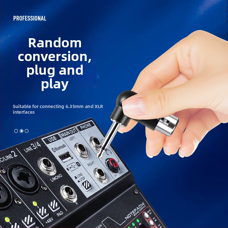 Bežični mono transceiver za mikrofonni sustav, 6.35 mm muški na XLR ženski konektor – bez baterije, SNR <60 dB, nazivna snaga 20