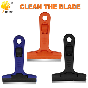 Cuțit-șpaclu de curățare multifuncțional pentru pereți, sticlă și plăci – Model Clean Blade; Brand Record Work; Potrivit pentru curățarea sticlei, cimentului și a rămasitelor de lipire pe pereți