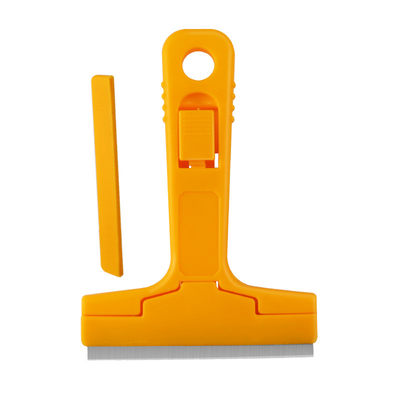 Cuțit-șpaclu de curățare multifuncțional pentru pereți, sticlă și plăci – Model Clean Blade; Brand Record Work; Potrivit pentru curățarea sticlei, cimentului și a rămasitelor de lipire pe pereți