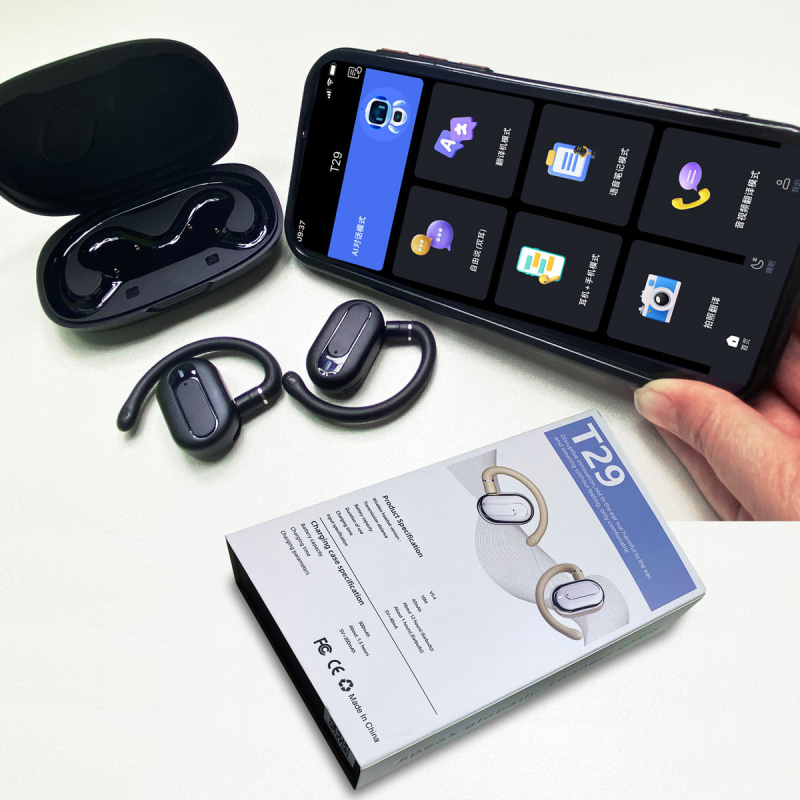 Traducător de conversații T29: traducere video și audio, mod dialog AI, traducere offline, traducere foto, căști binaurale