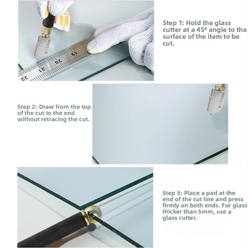 Record Work Set de cuțite pentru tăiere plăci marmură și sticlă, tip rolă, disc din aliaj, umplut cu ulei