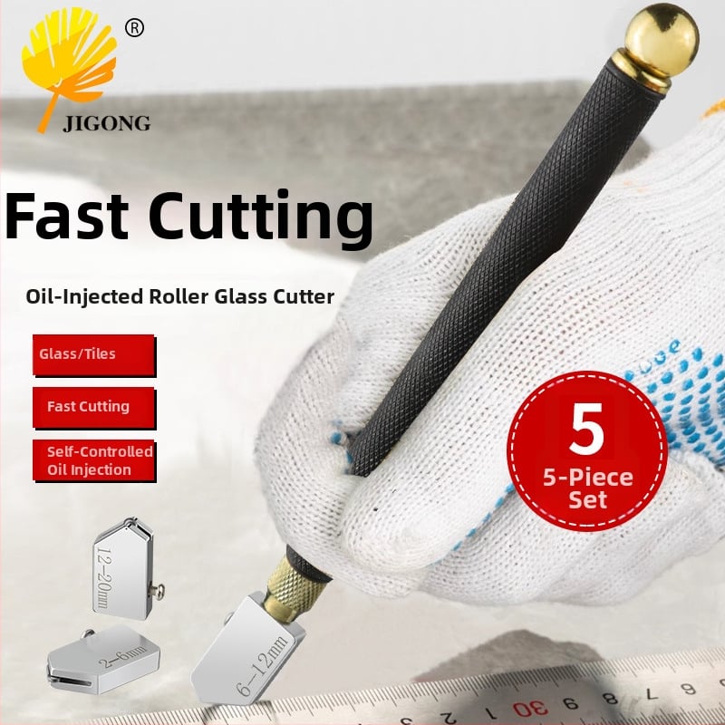 Record Work Set de cuțite pentru tăiere plăci marmură și sticlă, tip rolă, disc din aliaj, umplut cu ulei