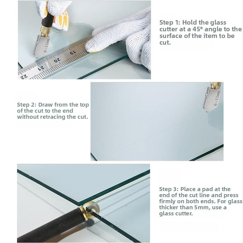 Record Work Set de cuțite pentru tăiere plăci marmură și sticlă, tip rolă, disc din aliaj, umplut cu ulei