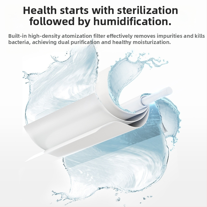 Domáci tichý stolný zvlhčovač – pokrytie 21–30 m², nádrž 1,0–2,5 L, 1 výstup hmly, hluk 36–45 dB, napájanie USB / suchá batéria / vstavaný zdroj