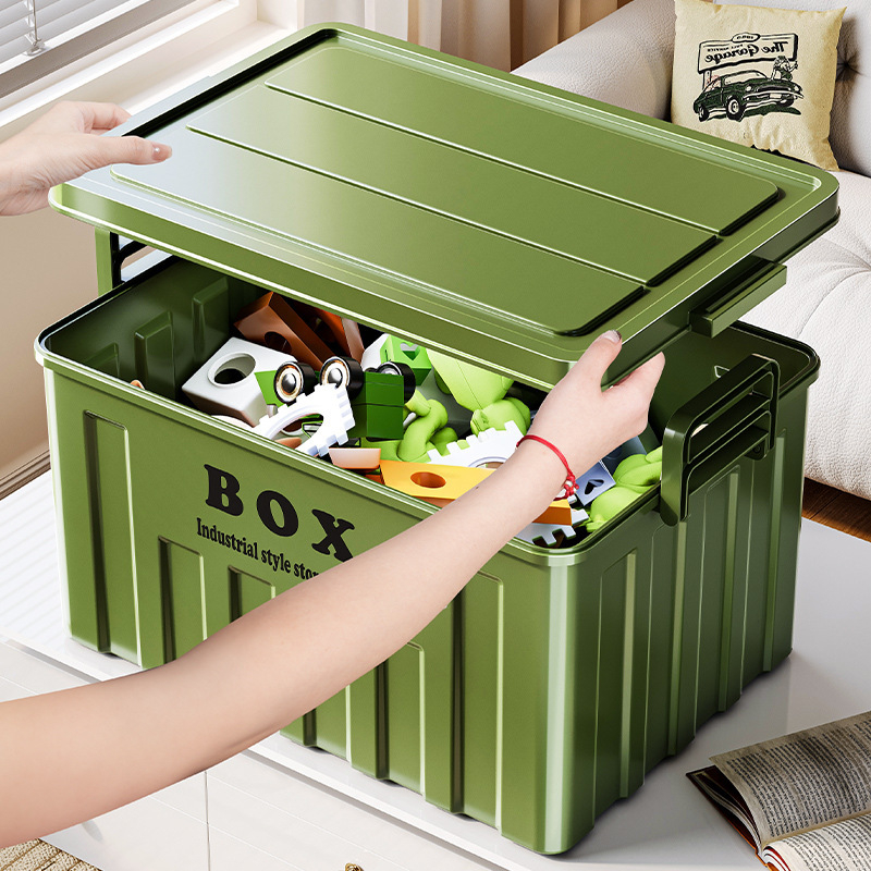 Cutie de depozitare pentru camping, stil industrial, material polipropilenă, capacitate 10-20 L, model Z90018945