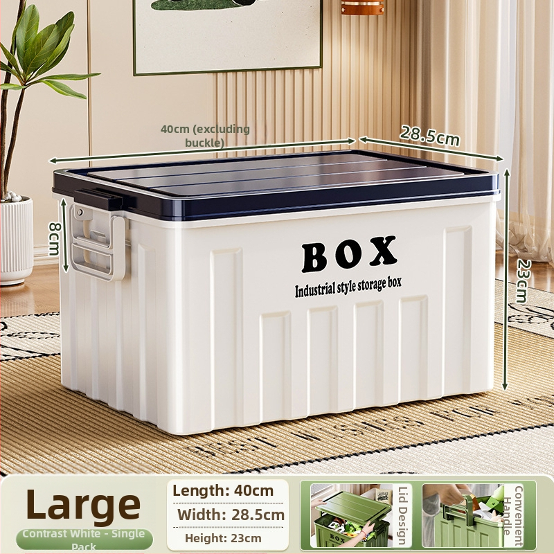 Cutie de depozitare pentru camping, stil industrial, material polipropilenă, capacitate 10-20 L, model Z90018945