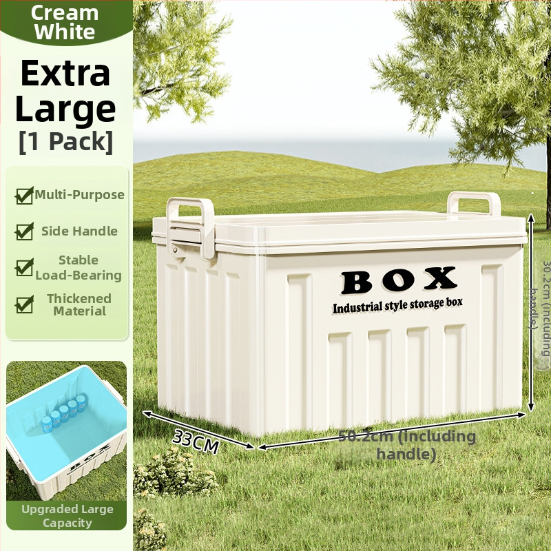 Cutie de depozitare pentru camping, stil industrial, material polipropilenă, capacitate 10-20 L, model Z90018945