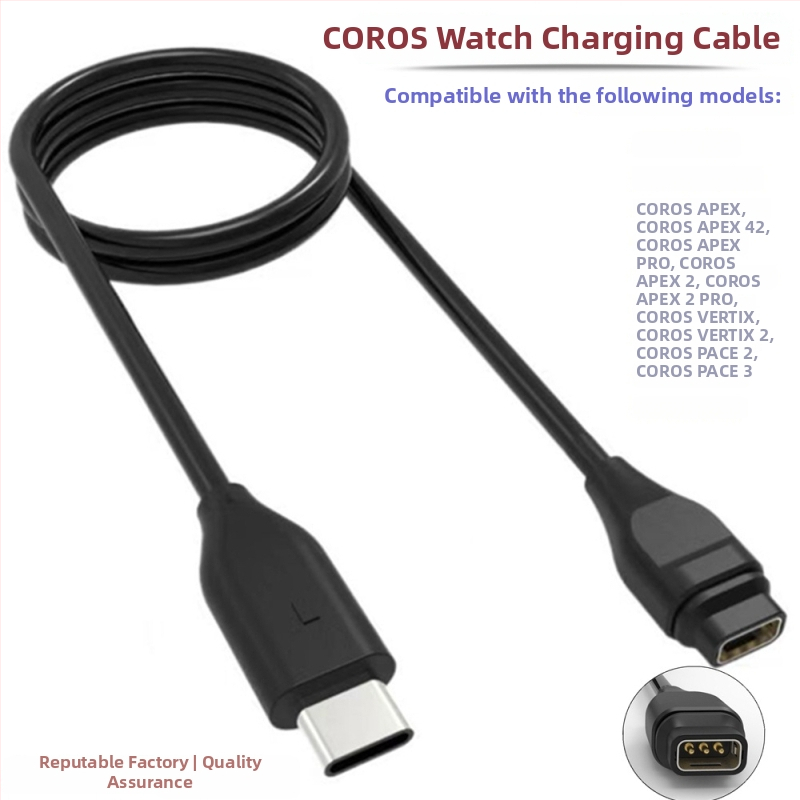 Type-C USB kabel za punjenje za Coros Pace3, Apex2 i Vertix sportske satove
