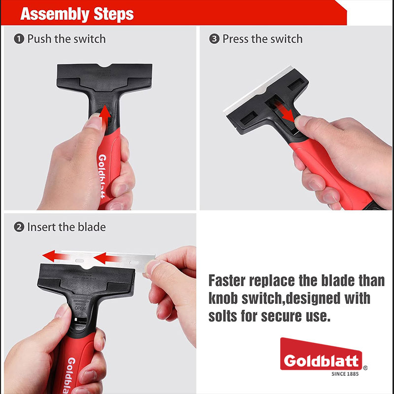 Goldblatt racletă cu lamă plată pentru îndepărtarea adezivului și curățarea rosturilor dintre plăci