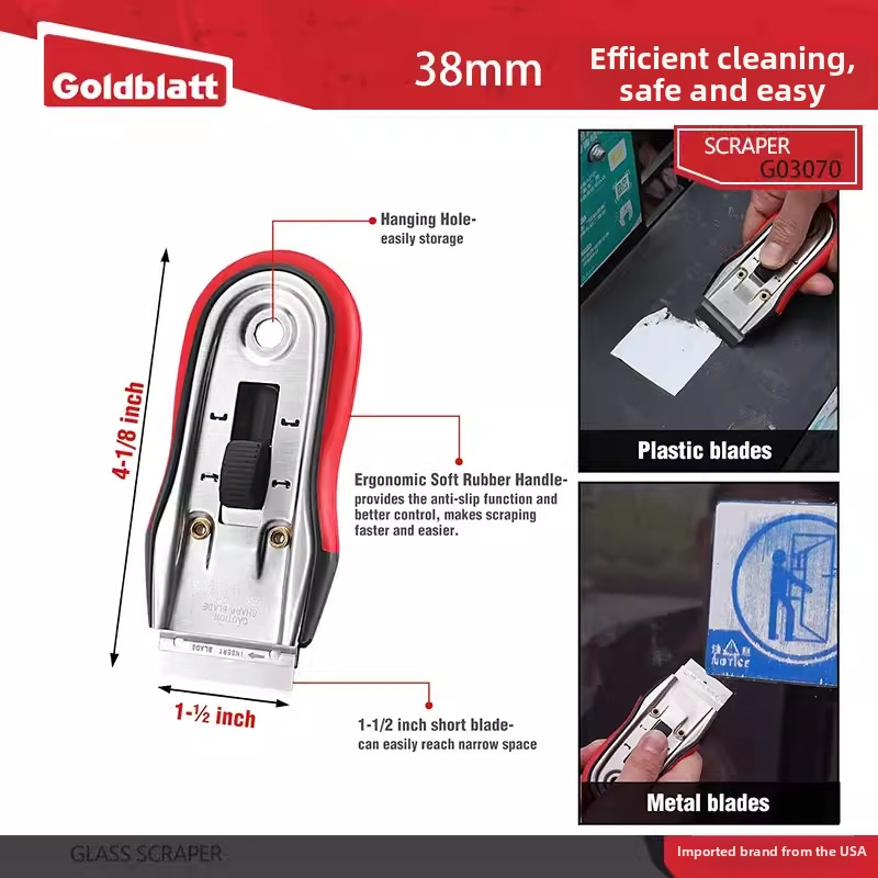 Goldblatt racletă cu lamă plată pentru îndepărtarea adezivului și curățarea rosturilor dintre plăci