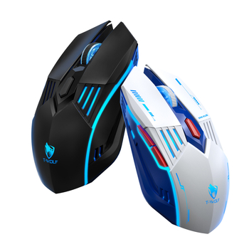 T-wolf X7 mouse de gaming wireless, cu trei moduri (fără fir/Bluetooth), switch-uri mecanice, DPI până la 12800, 6 butoane