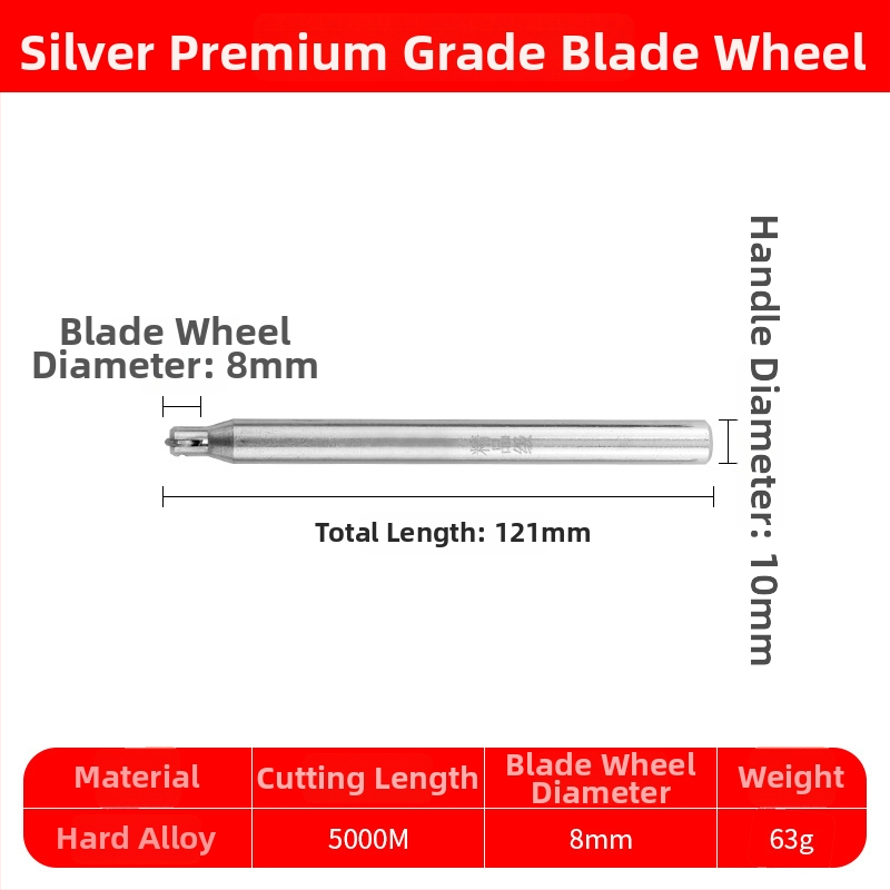 Tăietor manual de plăci cu roată- cuțit pentru sticlă și plăci — tip cuțit de împingere, aliaj special