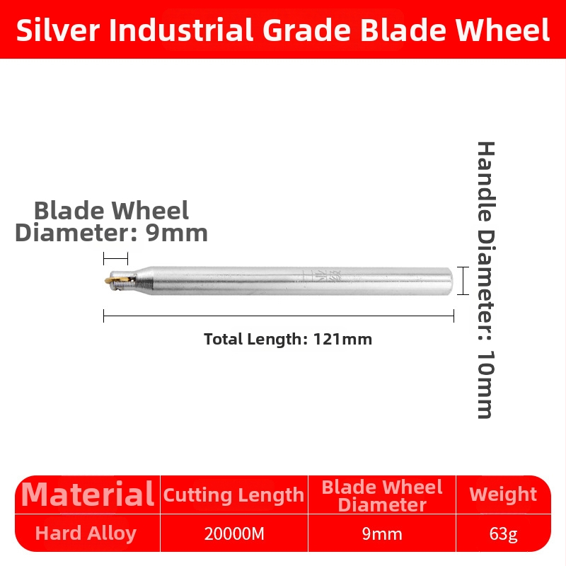 Tăietor manual de plăci cu roată- cuțit pentru sticlă și plăci — tip cuțit de împingere, aliaj special