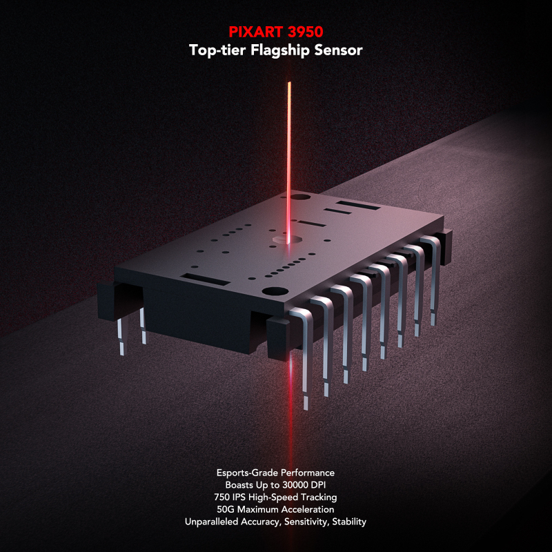 KYSONA Jupiter Mouse Fără Fir — 2.4G+Bluetooth, 30000 DPI, 7 butoane, Interfață USB, baterie reîncărcabilă încorporată