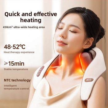 Șal de masaj pentru umeri și gât, simularea mușchiului trapez, încălzire, USB, model R8, 1 cap de masaj