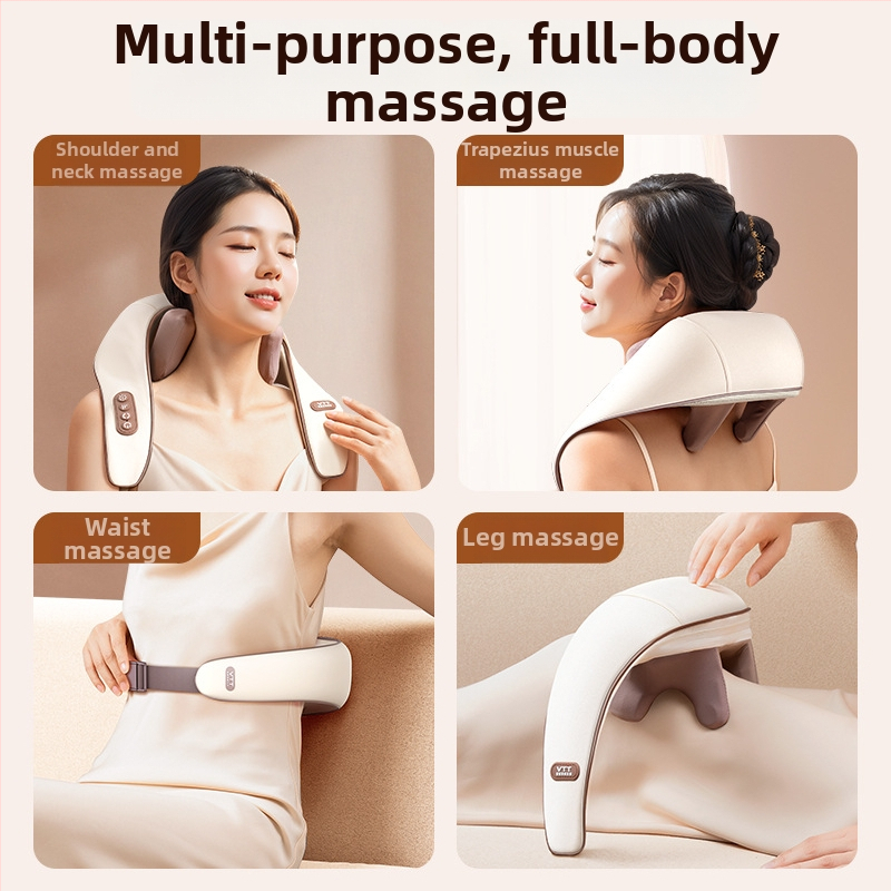 Șal de masaj pentru umeri și gât, simularea mușchiului trapez, încălzire, USB, model R8, 1 cap de masaj