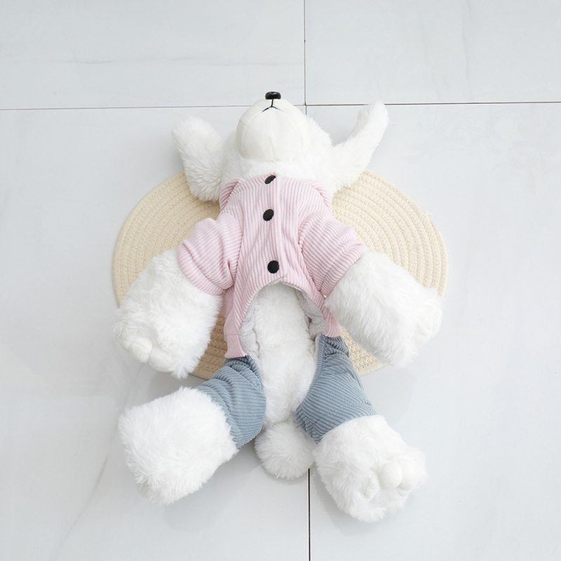 Haine pentru animale Corduroy patru picioare – Stil leisure, Brand WPET, Potrivire universală