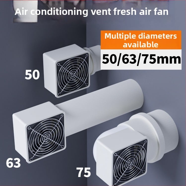 Ventilator za svježi zrak bez bušenja za otvor klima uređaja – spavaća soba, uklanjanje mirisa i formaldehida, buka 36–45 dB