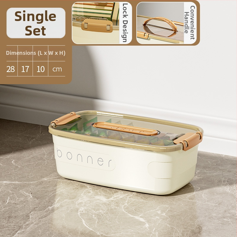 Cutie de depozitare cu capac și mâner; plastic PP 100% nou; impermeabilă și rezistentă la praf; capacitate mare; multifuncțională pentru haine, jucării și cărți; transport manual; imprimare logo disponibil