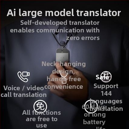 AI prevodna kartica T3 s magnetskim videopozivom, prijevod jednim gumbom, prenosni višenamjenski prevoditelj, kućište od aluminijske legure, USB sučelje