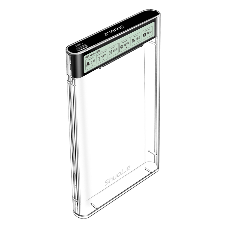 Vanjska kutija za SATA 2,5 inča s USB-C 3.2 Gen1, 5 Gbps, do 8 TB, PC+ABS