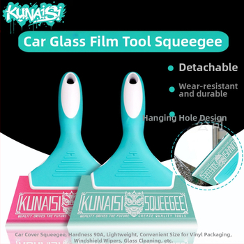 Ξύστρα σιλικόνης για φιλμ παραθύρων αυτοκινήτου, κοντή λαβή