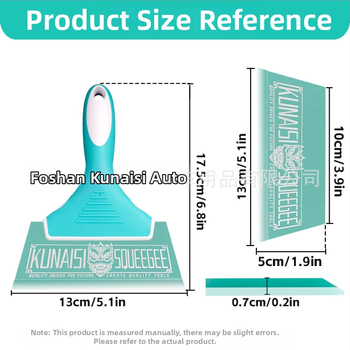 Ξύστρα σιλικόνης για φιλμ παραθύρων αυτοκινήτου, κοντή λαβή