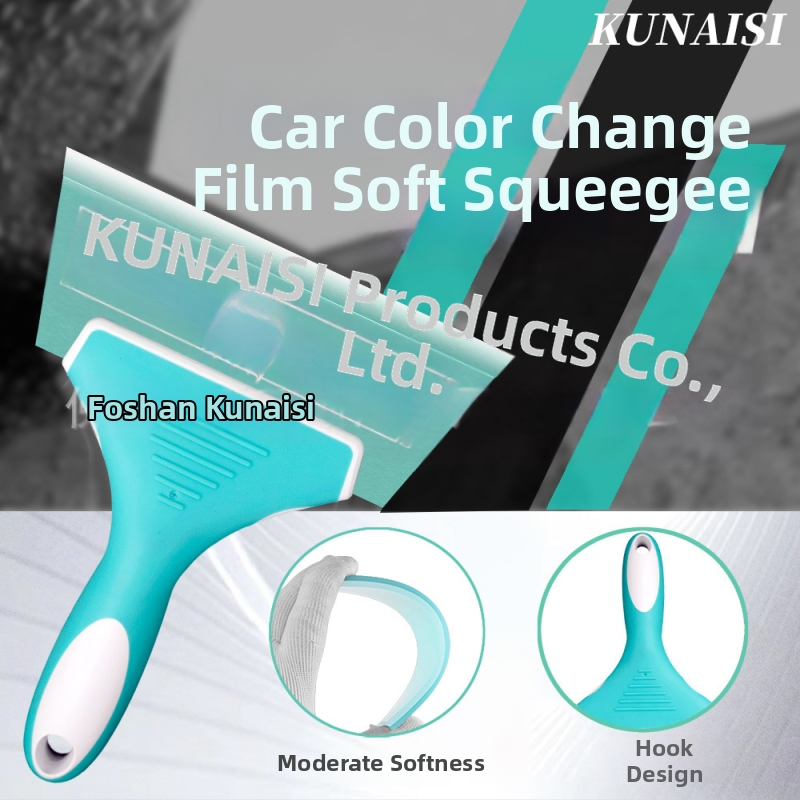 Ξύστρα σιλικόνης για φιλμ παραθύρων αυτοκινήτου, κοντή λαβή