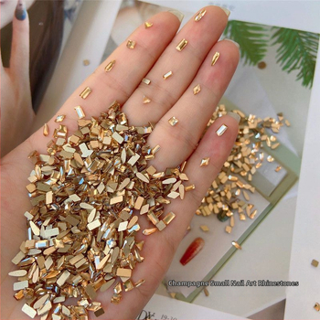 Dekorácie na nechty s rhinestones, zmiešané tvary, ploché zadné kryštály, sklo a prášok mica (Vzor 30222109358, Rhinestone séria)